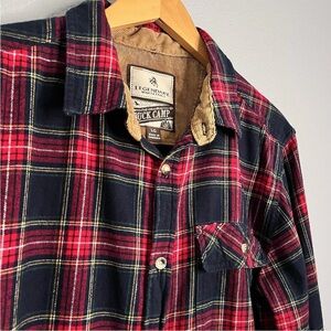 Legendary Whitetails Men's Red and Navy Plaid Shirt